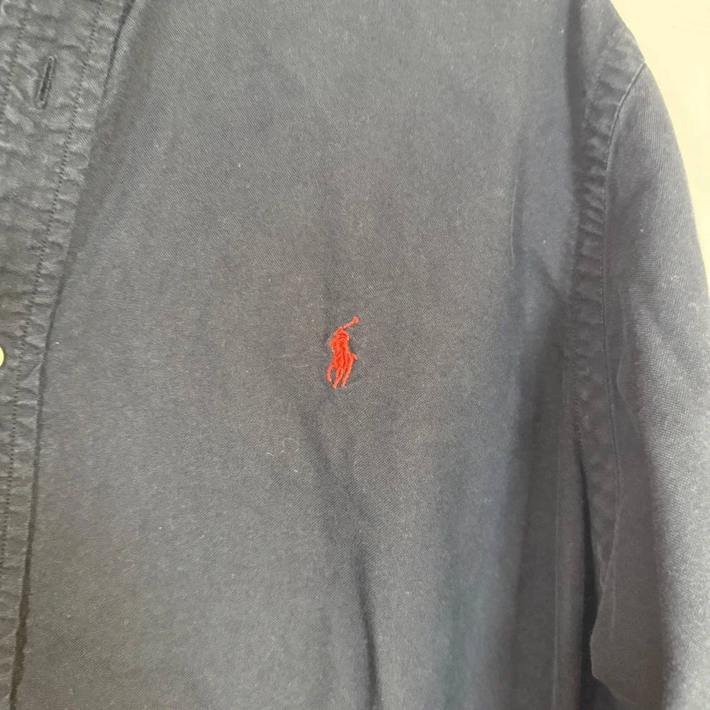 Ralph Lauren Classic Fit Long Sleeve Button Down Shirt Size XL Black